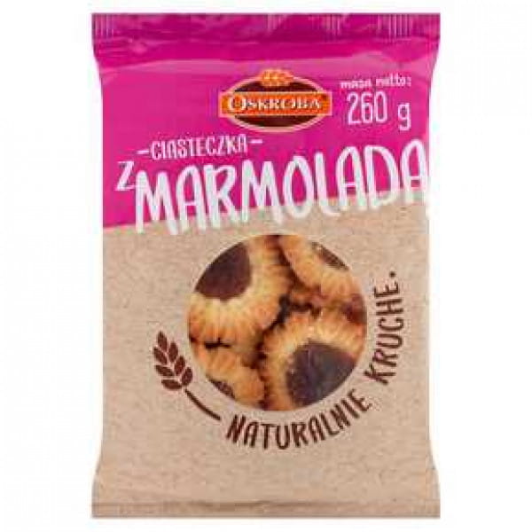 Shortbread-Kekse mit Marmelade Oskroba 260g