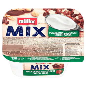 Joghurt Macadamia Choco Stars Müller 130g