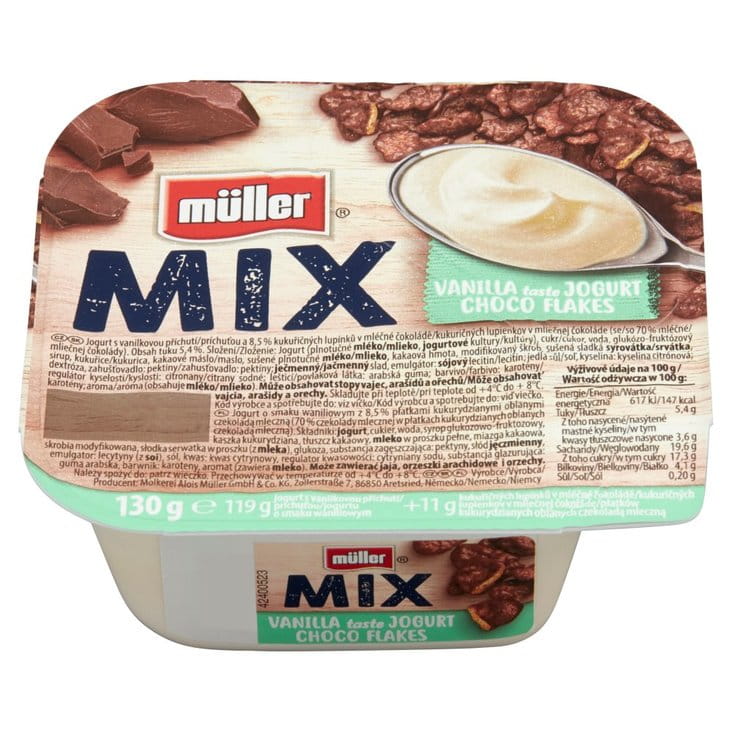 Vanillejoghurt mit Müller-Schokoflocken 130g