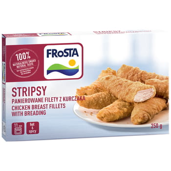 Gefrorene Streifen paniertes Hähnchenfilet Frosta 250g