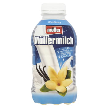 Milchgetränk Müllermilch Vanillegeschmack Müller 400g