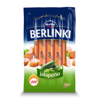 Berlinki Jalapeno Morliny-Würstchen 250g