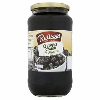 Pudliszki entkernte schwarze Oliven 900 g