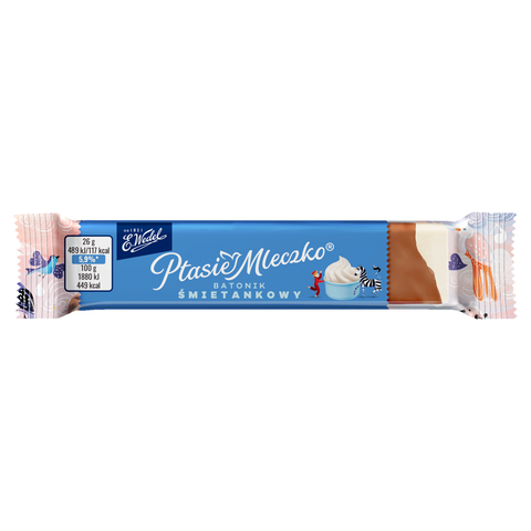 Ptasie Mleczko® Cremeriegel in Milchschokolade E. Wedel 26g