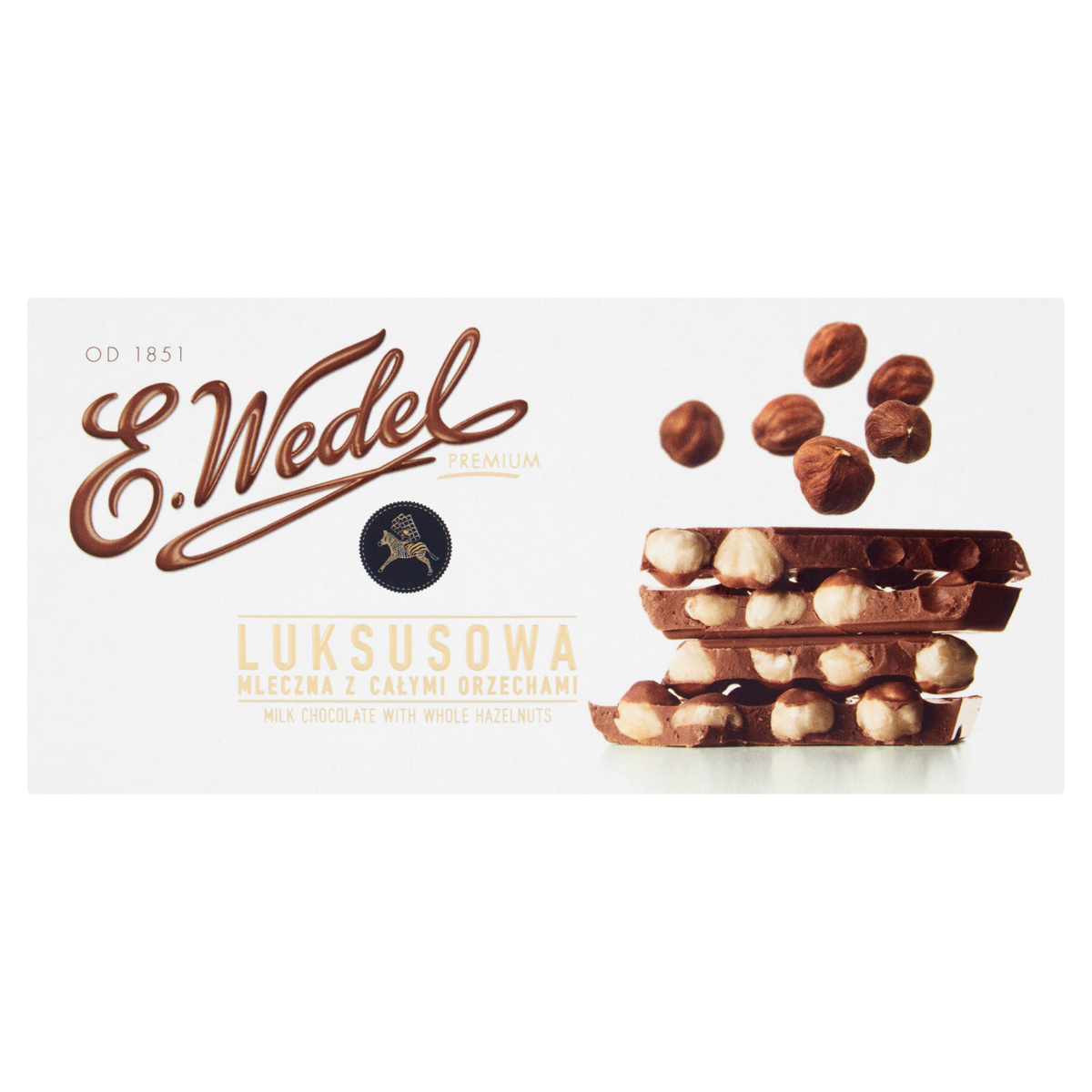 Luxus-Milchschokolade mit Haselnüssen E. Wedel 100g