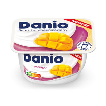 Danio homogenisierter Mangokäse 130g