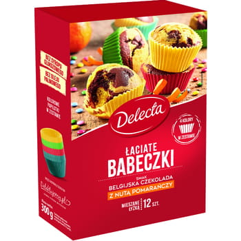 Łaciate Muffins Belgische Schokolade mit einem Hauch Orange Delecta 300g