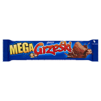 Grześki Mega Wafer mit Kakaocreme in Schokolade 48g