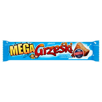 Grześki Mega Wafer mit Kakaocreme in Milchschokolade 48g