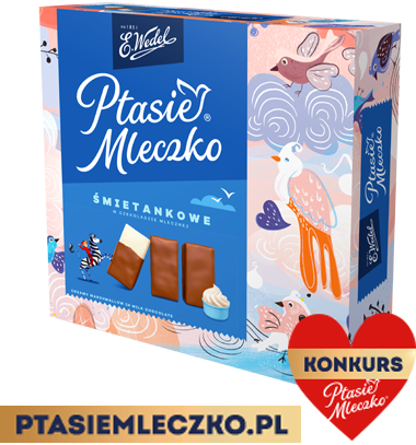 Ptasie Mleczko Creme in Milchschokolade E. Wedel 340g