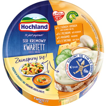 Frischkäse in Dreiecken geschmolzen Hochland Kwartett 180g