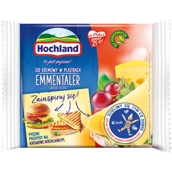 Frischkäse in Scheiben geschmolzen Emmentaler Hochland 130g