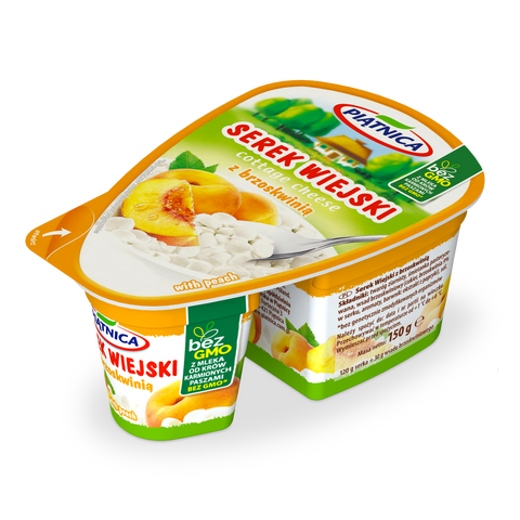 Hüttenkäse mit Pfirsich Piątnica 150g