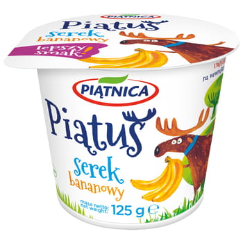 Piaś Bananenkäse Piatnica 125g