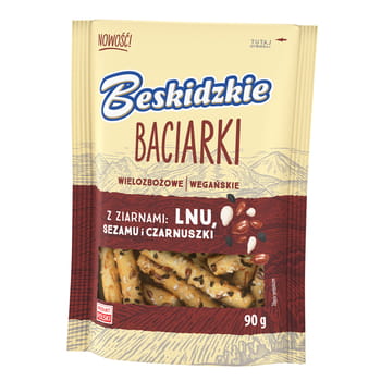 Baciarki mit Lein-, Sesam- und Schwarzkümmelsamen Beskidzkie 90g