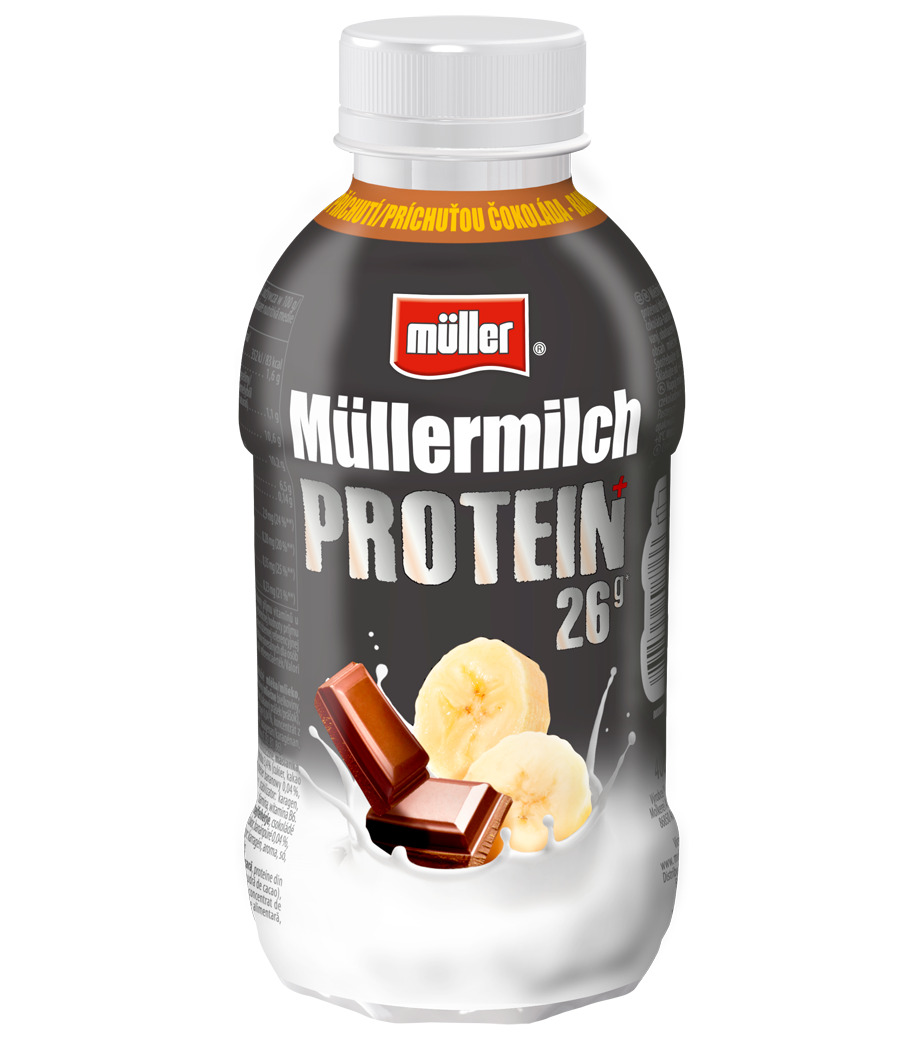 Milchgetränk Müllermilch Protein Schokolade und Banane 400g