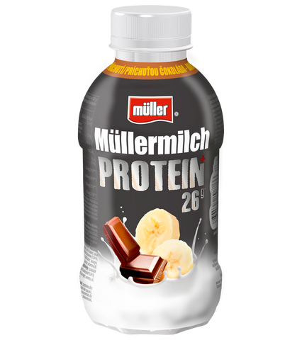 Milchgetränk Müllermilch Protein Schokolade und Banane 400g