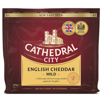 Milder Cathedral City Euroser Cheddar-Käse 200g