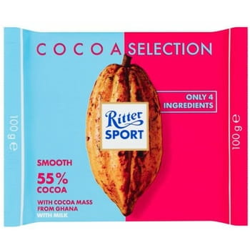 Milchschokolade mit Kakao 55% Ghana Ritter Sport 100g