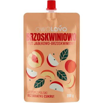 Apfel-Pfirsich-Mousse Owolovo 200g x16Stk.