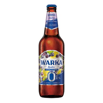 Alkoholfreies Bier Warka Radler Blaubeere mit Zitrone Flasche 20x500ml