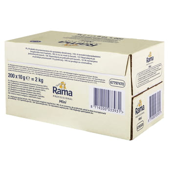 Eine Portion Margarine Rama 200x10g