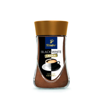 Instantkaffee schwarz-weiß Crema Tchibo 180g