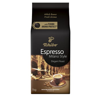 Kaffeebohnen Espresso Milano Style Elegant Roast Tchibo 1kg