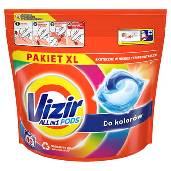 Allin1 Waschkapseln für Vizir Color 40 Stk.