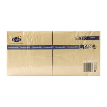 3-lagige Servietten 33x33cm Creme Duni 250St.