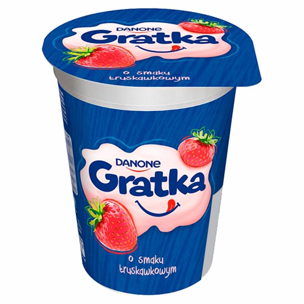 Leckeres Dessert mit Erdbeergeschmack Danone 290g