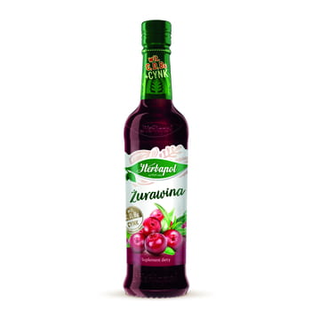 Cranberry-Sirup mit Vit. C, D, B6 und Zink Herbapol 8x420ml