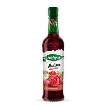 Himbeersirup mit Cranberry-Witz. C, D, B6 und Zink 8x420ml