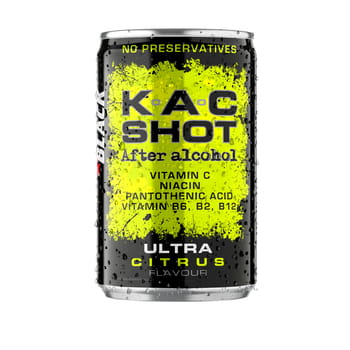 Black Kac Shot After Alcohol Ultra Citrus Flavour 12x150ml