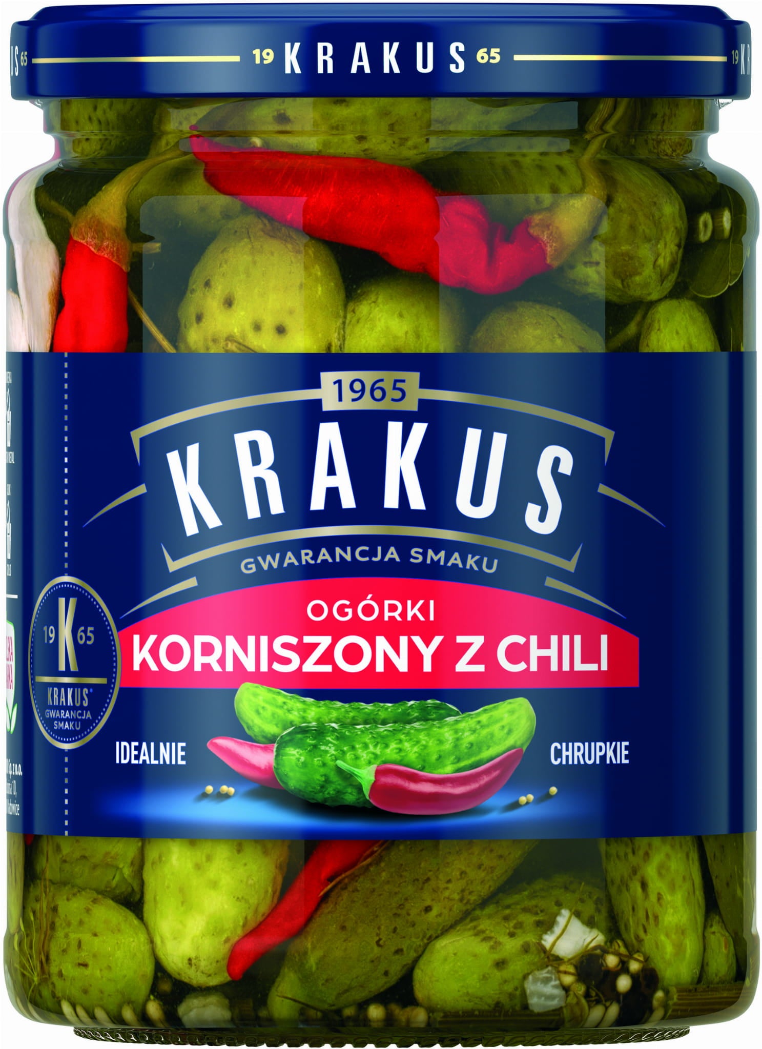 Gewürzgurken mit Chili Krakus 500g