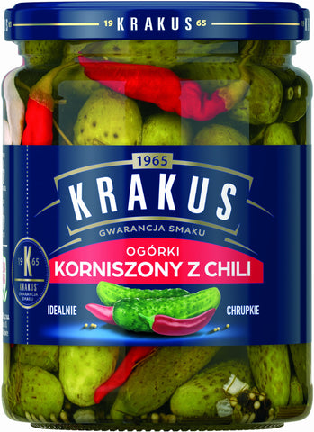 Gewürzgurken mit Chili Krakus 500g