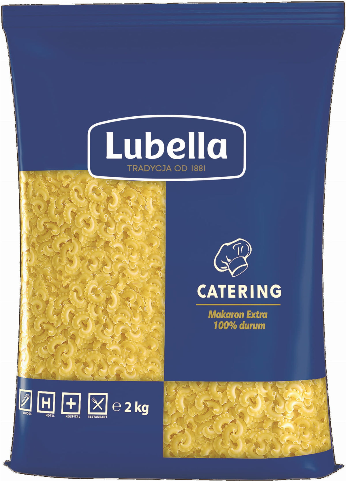 Dekorative Ellbogennudeln Lubella Catering 2 kg