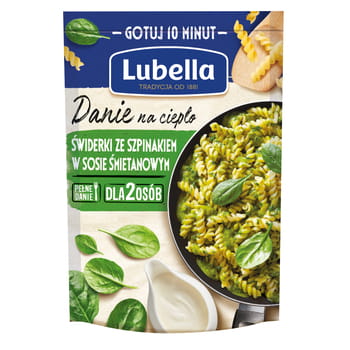 Gimlets mit Spinat in Lubella-Sahnesauce Warmes Gericht 190g