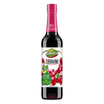 Cranberry-Geschmackssirup Łowicz 400ml