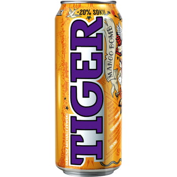 Kohlensäurehaltiger Mango-Energydrink Tiger Mango Bomb 500ml