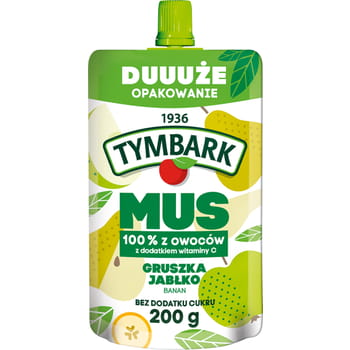 Mousse 100 % Birne Apfel Banane Tymbark 200g