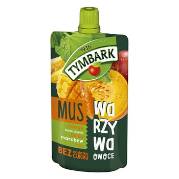 Tymbark Mangomousse Banane Ananas Kürbis Karotte Apfel 100g