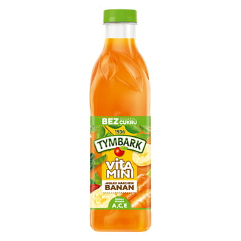 Saft 100 % Apfel Karotte Banane Tymbark Vitamini 1l