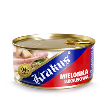 Luxuriöses Krakus-Schweinefleisch-Mittagessenfleisch aus der Dose, 300 g