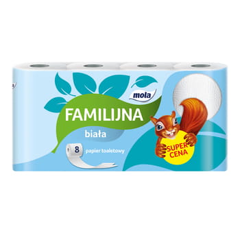 Mola Familijna Toilettenpapier weiß 8 Stk.