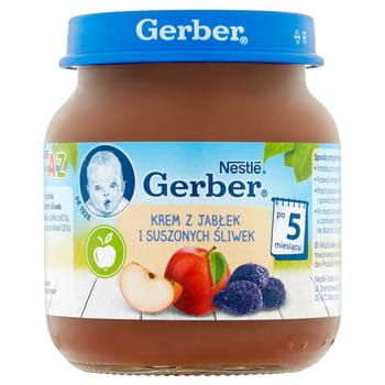 Dessertcreme aus Äpfeln und Pflaumen nach 5 Monaten Gerber 125g