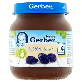 Dessertgetrocknete Pflaumen nach 4 Monaten Gerber 125g