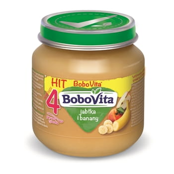 Püree für Babys Äpfel und Bananen nach 4 Monaten BoboVita 125g