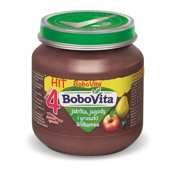 Williams-Apfel-, Heidelbeer- und Birnenpüree nach 4 Monaten BoboVita 125g