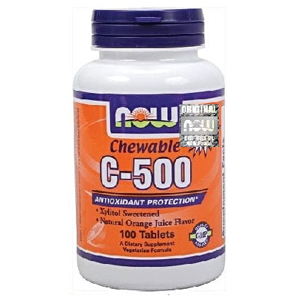 Vitamin C - 500 + Acerola 500 mg 100 NOW FOODS Kautabletten